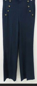 NWT! EXPRESS Women's Navy High Rise ~ Button Trous